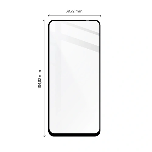 Szkło hartowane Bizon Glass Edge 2 do Poco M5s czarne