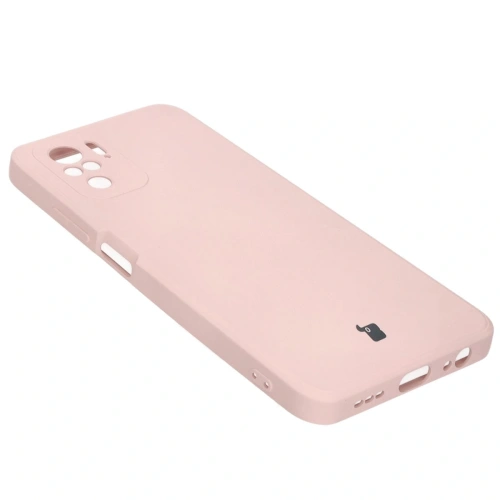 Etui Bizon Case Silicone Sq do Xiaomi Poco M5S / Redmi Note 10/10S jasnoróżowe