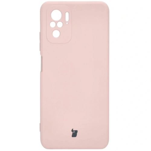 Etui Bizon Case Silicone Sq do Xiaomi Poco M5S / Redmi Note 10/10S jasnoróżowe