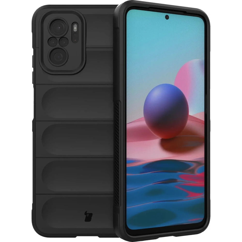 Hurtownia GSM - Pancerne etui Bizon Case Tur do Xiaomi Poco M5s / Xiaomi Redmi Note 10 / 10s czarne - BIZ2139 - {ean13} - Hurt