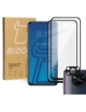 Bizon Glass Edge edzett üveg - [2 PACK] + lencsevédő Xiaomi Poco X3 / NFC / PRO fekete