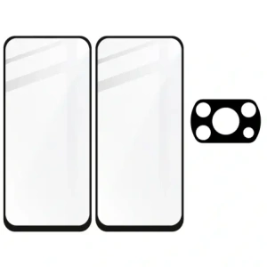 Hurtownia GSM - Bizon Glass Edge gehärtetes Glas - [2 PACK] + Linsenschutz Xiaomi Poco X3 / NFC / PRO schwarz - BIZ2143 - {ean13} - Hurt