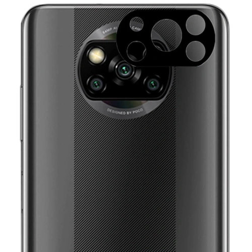 Szkło hartowane Bizon Glass Edge - [2 PACK] + ochrona na obiektyw Xiaomi Poco X3 / NFC / PRO czarne