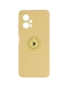 Bizon Case Szilikon Gyűrű Sq Xiaomi Poco X4 GT sárga