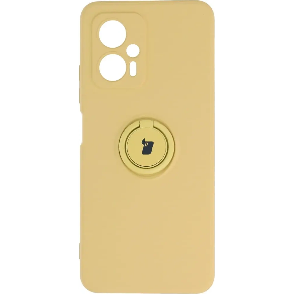 Hurtownia GSM - Etui Bizon Case Silicone Ring Sq do Xiaomi Poco X4 GT żółte - BIZ2149 - {ean13} - Hurt