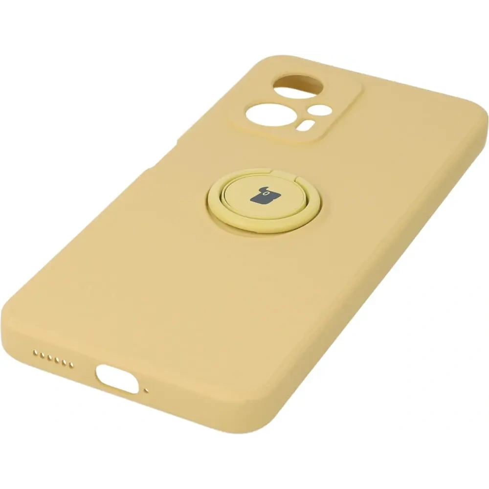 Hurtownia GSM - Etui Bizon Case Silicone Ring Sq do Xiaomi Poco X4 GT żółte - BIZ2149 - {ean13} - Hurt