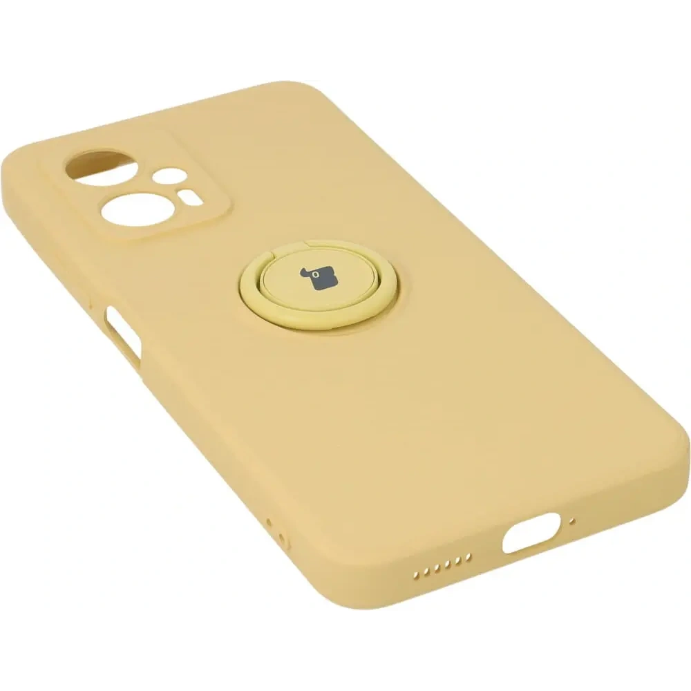 Hurtownia GSM - Etui Bizon Case Silicone Ring Sq do Xiaomi Poco X4 GT żółte - BIZ2149 - {ean13} - Hurt