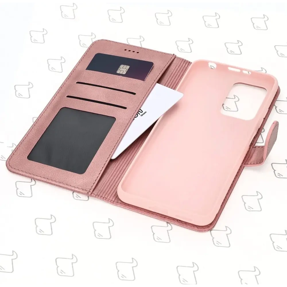 Hurtownia GSM - Bizon Case pénztárca tok a Xiaomi Poco X4 GT világos rózsaszínben - BIZ2150 - {ean13} - Hurt
