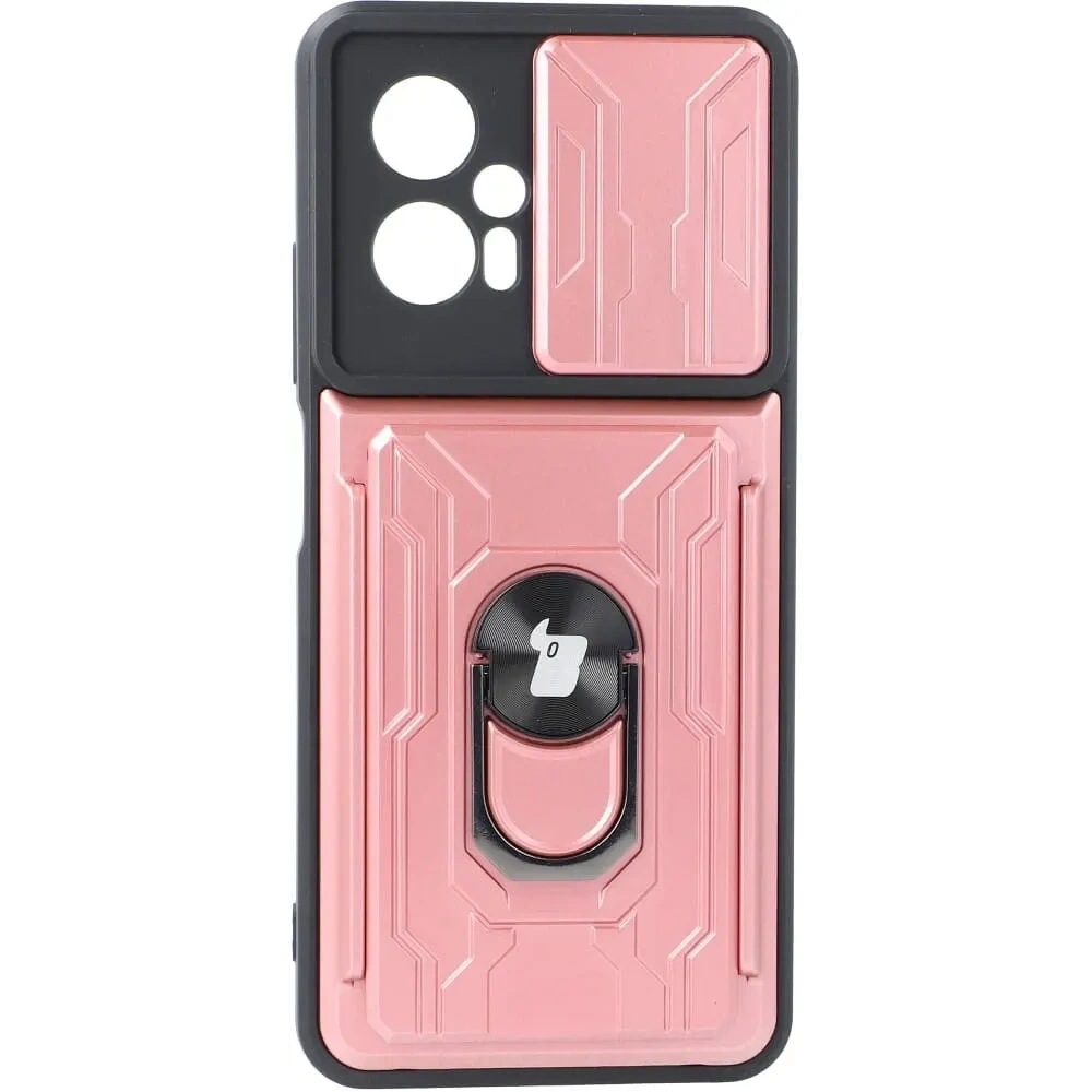 Hurtownia GSM - Bizon Case Camshield Card Slot Ring Xiaomi Poco X4 GT roz deschis - BIZ2156 - {ean13} - Hurt
