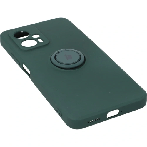 Etui Bizon Case Silicone Ring Sq do Xiaomi Poco X4 GT ciemnozielone