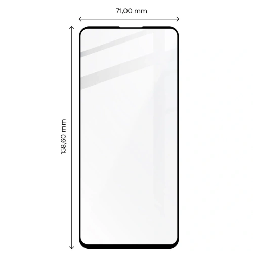 Szkło hartowane Bizon Glass Edge do Poco X4 Pro 5G czarne