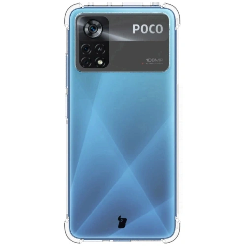 Etui + 2x szkło na ekran Bizon Case Clear Pack Xiaomi Poco X4 Pro 5G przezroczyste
