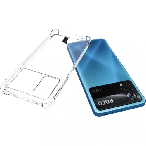 Etui + 2x szkło na ekran Bizon Case Clear Pack Xiaomi Poco X4 Pro 5G przezroczyste