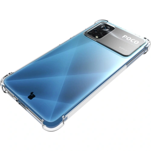 Etui + 2x szkło na ekran Bizon Case Clear Pack Xiaomi Poco X4 Pro 5G przezroczyste