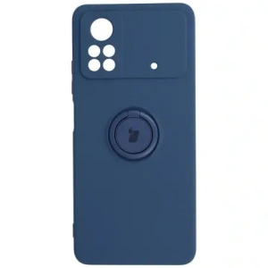 Hurtownia GSM - Etui Bizon Case Silicone Ring do Xiaomi Poco X4 Pro 5G modré - BIZ2163 - {ean13} - Hurt