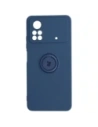 Bizon Case Silicone Ring Xiaomi Poco X4 Pro 5G navy blue