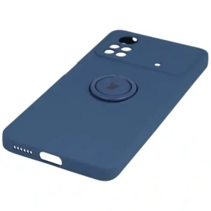 Hurtownia GSM - Etui Bizon Case Silicone Ring do Xiaomi Poco X4 Pro 5G modré - BIZ2163 - {ean13} - Hurt