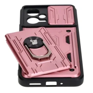 Hurtownia GSM - Bizon Case Camshield Kártyahely Gyűrű Xiaomi POCO X5 világos rózsaszín - BIZ2164 - {ean13} - Hurt