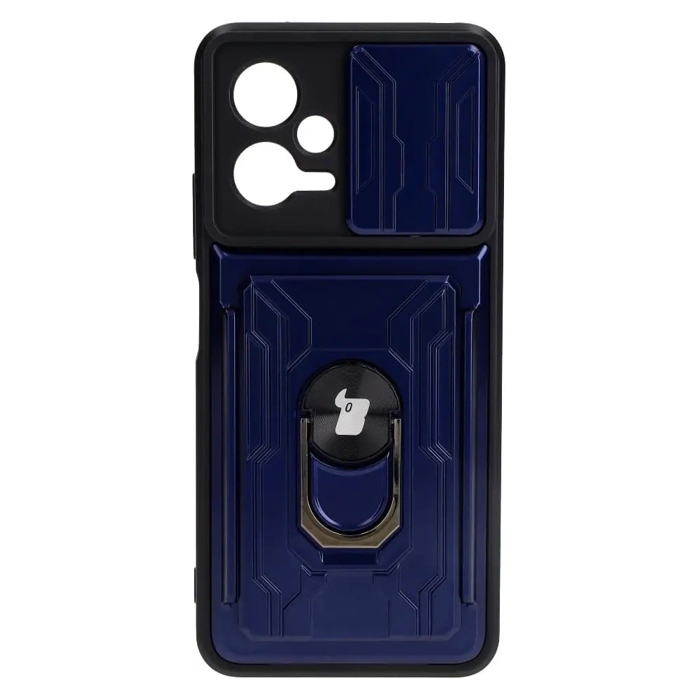 Hurtownia GSM - Bizon Case Camshield Kártya Slot Gyűrű Xiaomi POCO X5 sötétkék - BIZ2166 - {ean13} - Hurt