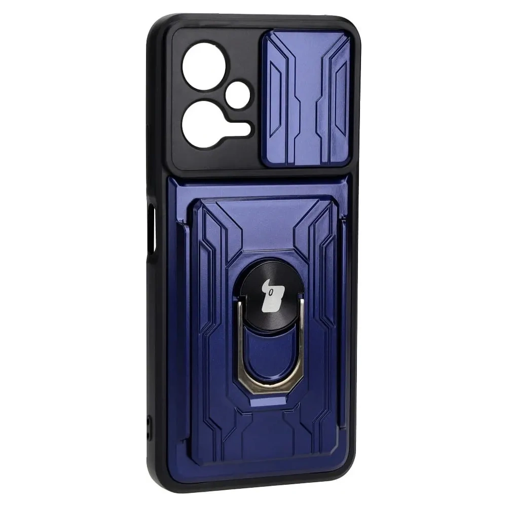 Hurtownia GSM - Bizon Case Camshield Kártya Slot Gyűrű Xiaomi POCO X5 sötétkék - BIZ2166 - {ean13} - Hurt