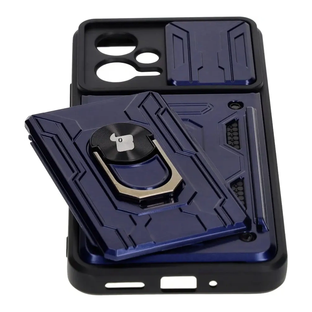Hurtownia GSM - Bizon Case Camshield Kártya Slot Gyűrű Xiaomi POCO X5 sötétkék - BIZ2166 - {ean13} - Hurt