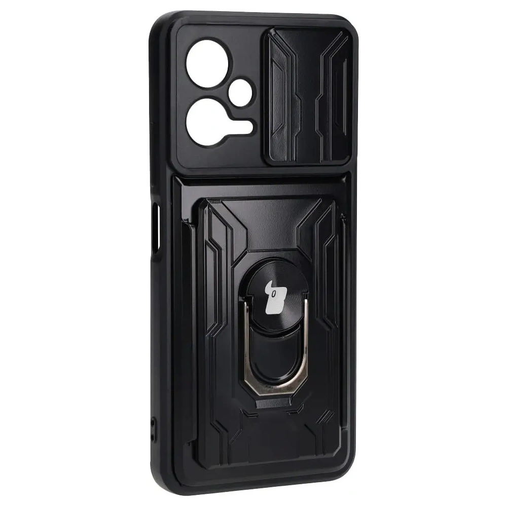 Wholesale Bizon Case Camshield Card Slot Ring Xiaomi POCO X5 black - BIZ2167 - {ean13} - Hurt