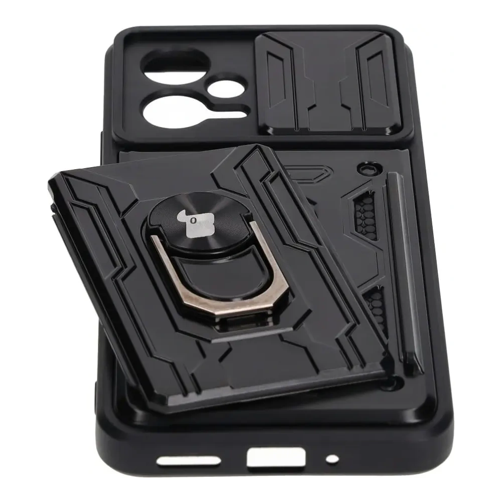 Wholesale Bizon Case Camshield Card Slot Ring Xiaomi POCO X5 black - BIZ2167 - {ean13} - Hurt