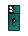Bizon Case Camshield Kártyahely Gyűrű Xiaomi POCO X5 zöld