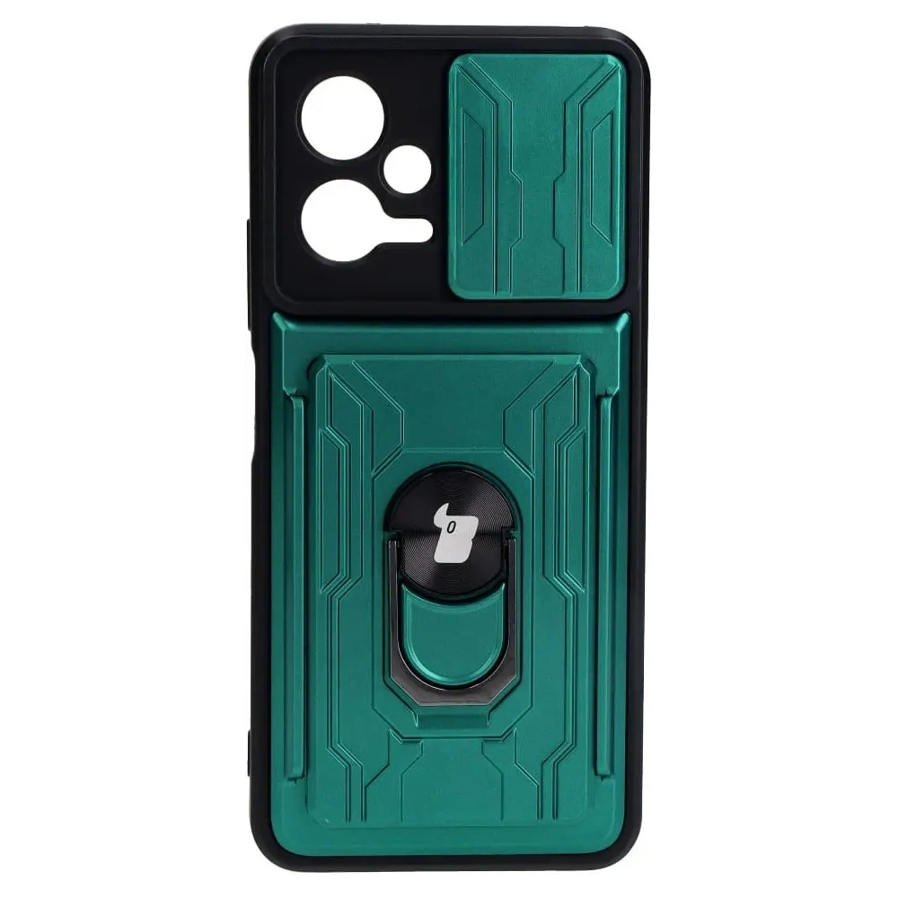 Hurtownia GSM - Bizon Case Camshield Kartensteckplatz Ring Xiaomi POCO X5 grün - BIZ2168 - {ean13} - Hurt