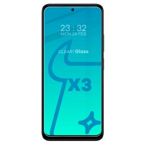 3x Szkło na ekran + szkło na aparat BIZON Clear 2 do Poco X5