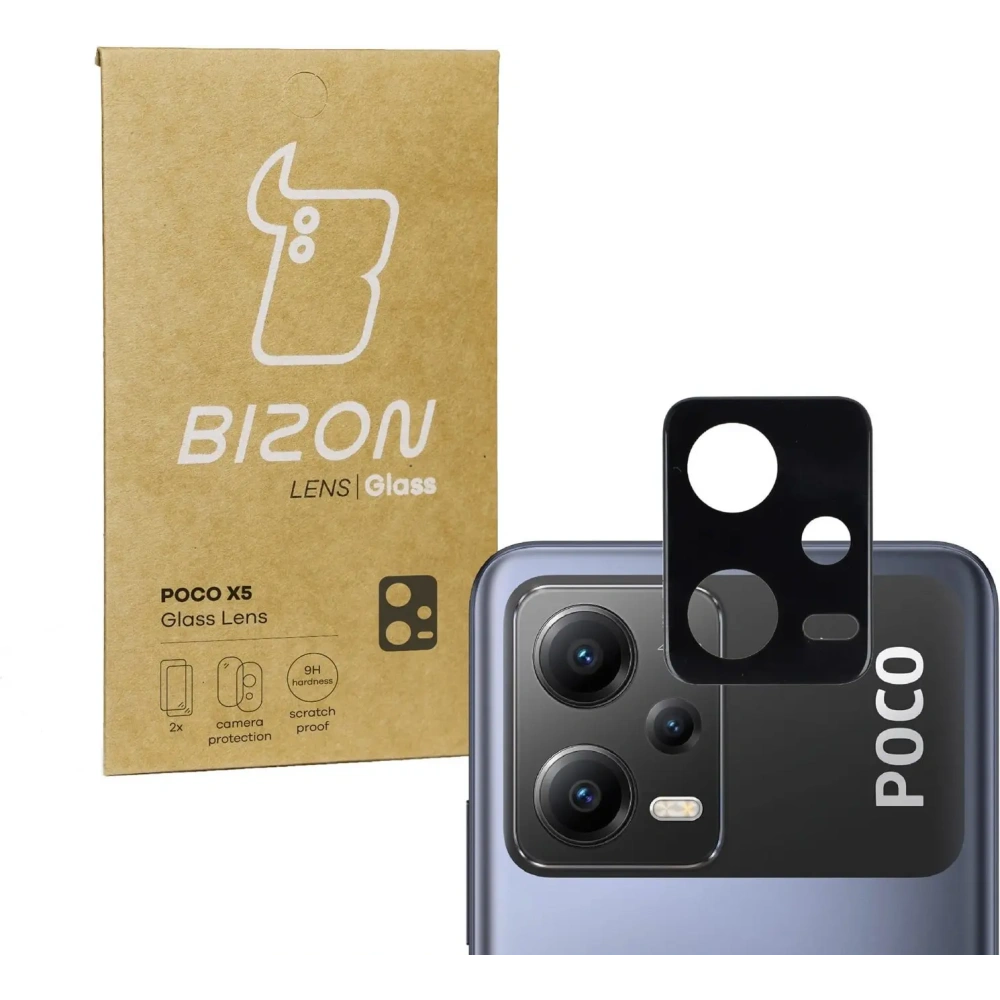 Hurtownia GSM - Sticlă pentru Bizon Sticlă lentilă pentru Poco X5 Redmi Note 12 5G [2 PACK] - BIZ2170 - {ean13} - Hurt