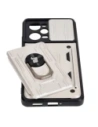 Wholesale Bizon Case Camshield Card Slot Ring Xiaomi POCO X5 Pro white - BIZ2172 - {ean13} - Hurt