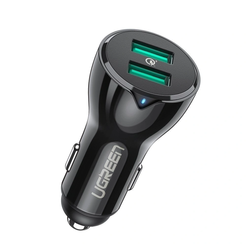 Hurtownia GSM - Ładowarka samochodowa UGREEN QC 3.0 36W 2x USB (czarna) - UGR292 - {ean13} - Hurt