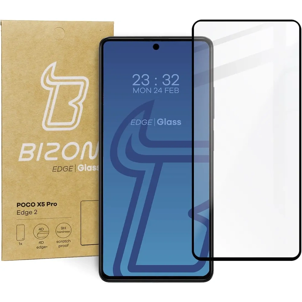 Wholesale Bizon Glass Edge 2 Poco X5 Pro black - BIZ2174 - {ean13} - Hurt
