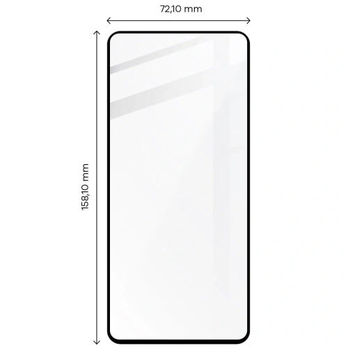Szkło hartowane Bizon Glass Edge 2 do Poco X5 Pro czarne