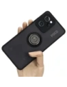 Bizon Case Hybrid Ring Xiaomi Poco X5 Pro fumurie cu un cadru negru