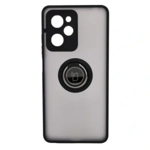 Wholesale Bizon Case Hybrid Ring Xiaomi Poco X5 Pro smoky with a black frame - BIZ2176 - {ean13} - Hurt