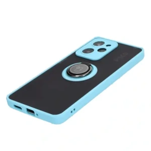 Hurtownia GSM - Bizon Case Hybrid Ring Xiaomi Poco X5 Pro fumuriu cu un cadru bleu deschis - BIZ2177 - {ean13} - Hurt