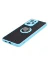 Wholesale Bizon Case Hybrid Ring Xiaomi Poco X5 Pro smoky with a light blue frame - BIZ2177 - {ean13} - Hurt