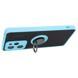 Hurtownia GSM - Bizon Case Hybrid Ring Xiaomi Poco X5 Pro rauchig mit einem hellblauen Rahmen - BIZ2177 - {ean13} - Hurt