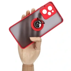 Hurtownia GSM - Bizon Case Hybrid Ring Xiaomi Poco X5 Pro rauchig mit einem hellblauen Rahmen - BIZ2177 - {ean13} - Hurt