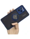 Hurtownia GSM - Bizon Case Hybrid Ring Xiaomi Poco X5 Pro fumuriu cu un cadru albastru marin - BIZ2178 - {ean13} - Hurt