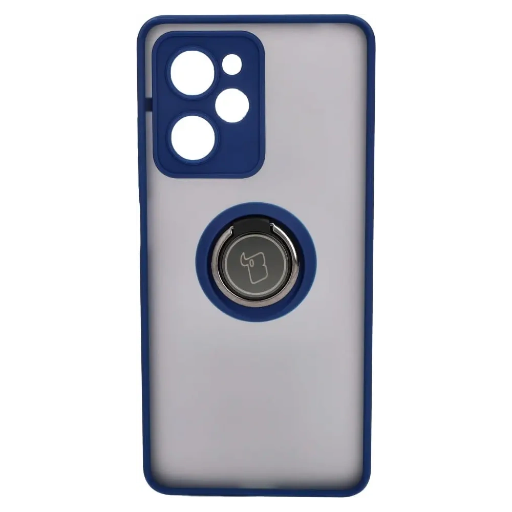 Hurtownia GSM - Bizon Case Hybrid Ring Xiaomi Poco X5 Pro rauchig mit einem navyblauen Rahmen - BIZ2178 - {ean13} - Hurt