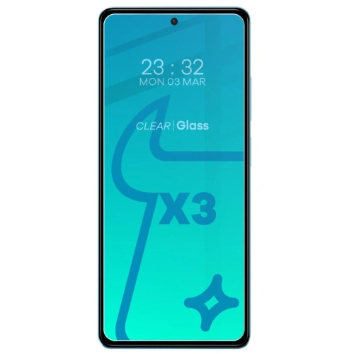 3x Szkło na ekran + szkło na aparat BIZON Clear 2 do Poco X5 Pro