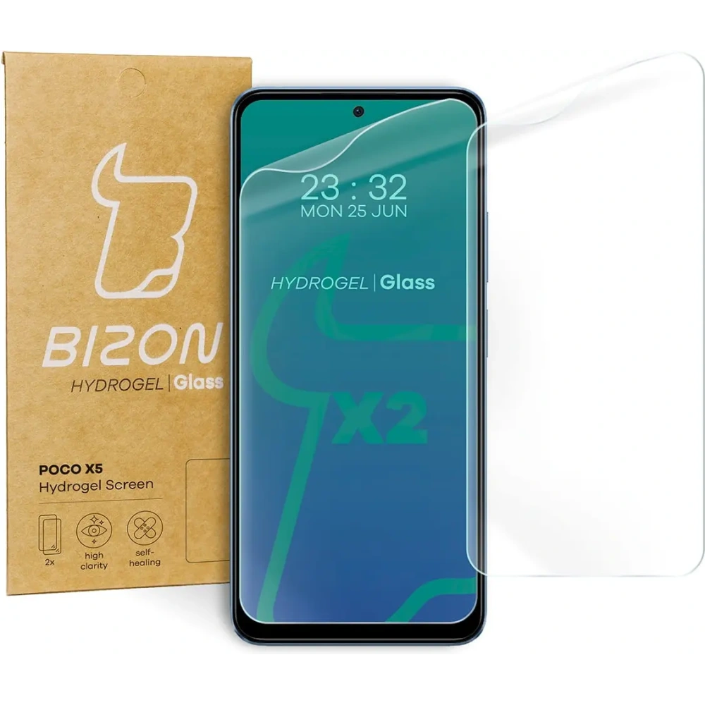 Hurtownia GSM - Bizon Glass Hydrogel Poco X5 Redmi Note 12 4G/5G [2 PACK] - BIZ2184 - {ean13} - Hurt