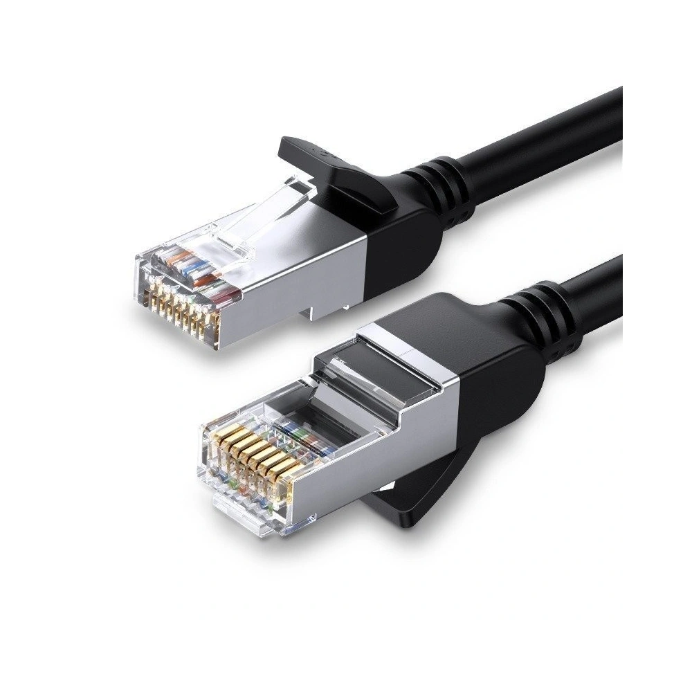 Hurtownia GSM - Kabel sieciowy UGREEN z metalowymi wtyczkami, Ethernet RJ45, Cat.6, UTP, 0,5m (czarny) - UGR299 - {ean13} - Hurt