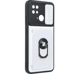 Hurtownia GSM - Etui Bizon Case Camshield Card Slot Ring do Xiaomi Redmi 10C bílé - BIZ2189 - {ean13} - Hurt
