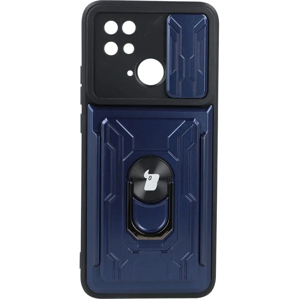 Hurtownia GSM - Etui Bizon Case Camshield Card Slot Ring do Xiaomi Redmi 10C granatowe - BIZ2190 - {ean13} - Hurt