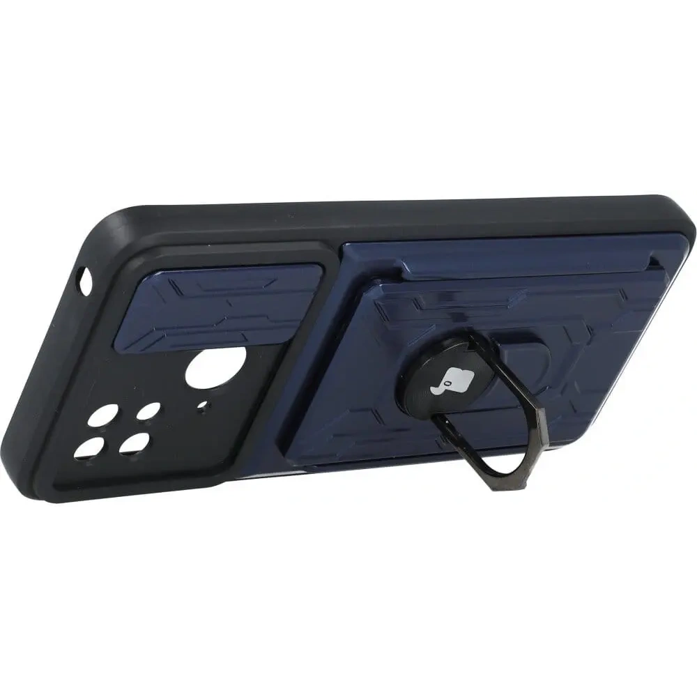 Hurtownia GSM - Etui Bizon Case Camshield Card Slot Ring do Xiaomi Redmi 10C granatowe - BIZ2190 - {ean13} - Hurt