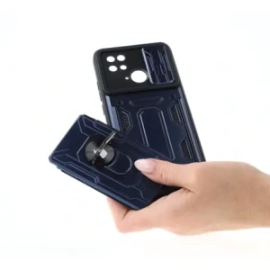 Hurtownia GSM - Bizon Case Camshield Kartensteckplatz Ring Xiaomi Redmi 10C marineblau - BIZ2190 - {ean13} - Hurt